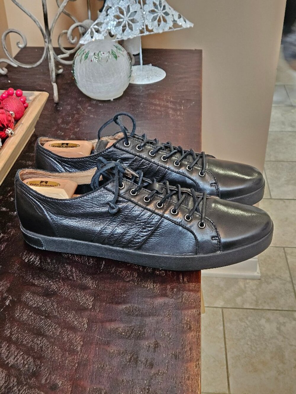 Blackstone Men's JM-11 Soft Leather Sneakers, Black, Sz 13 (EU 47)